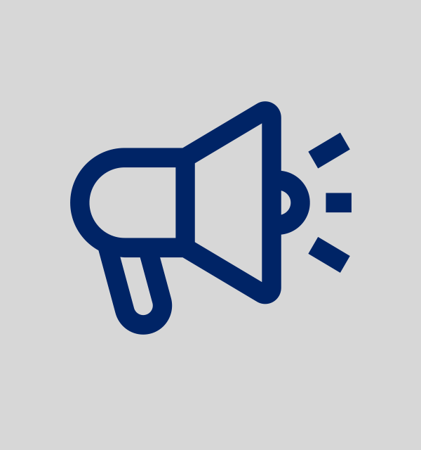 Megaphone icon for announcements or promotions