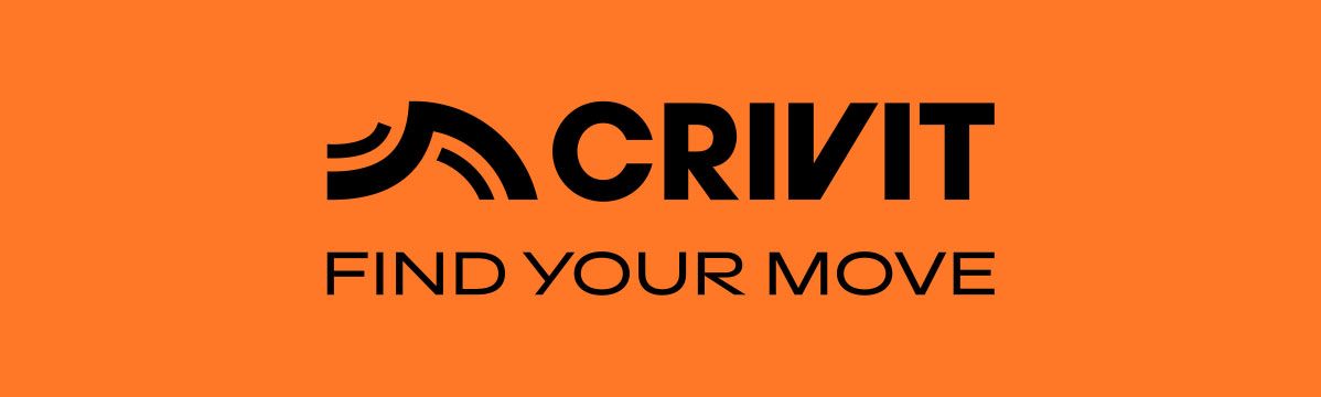 Crivit logo: Find your move.