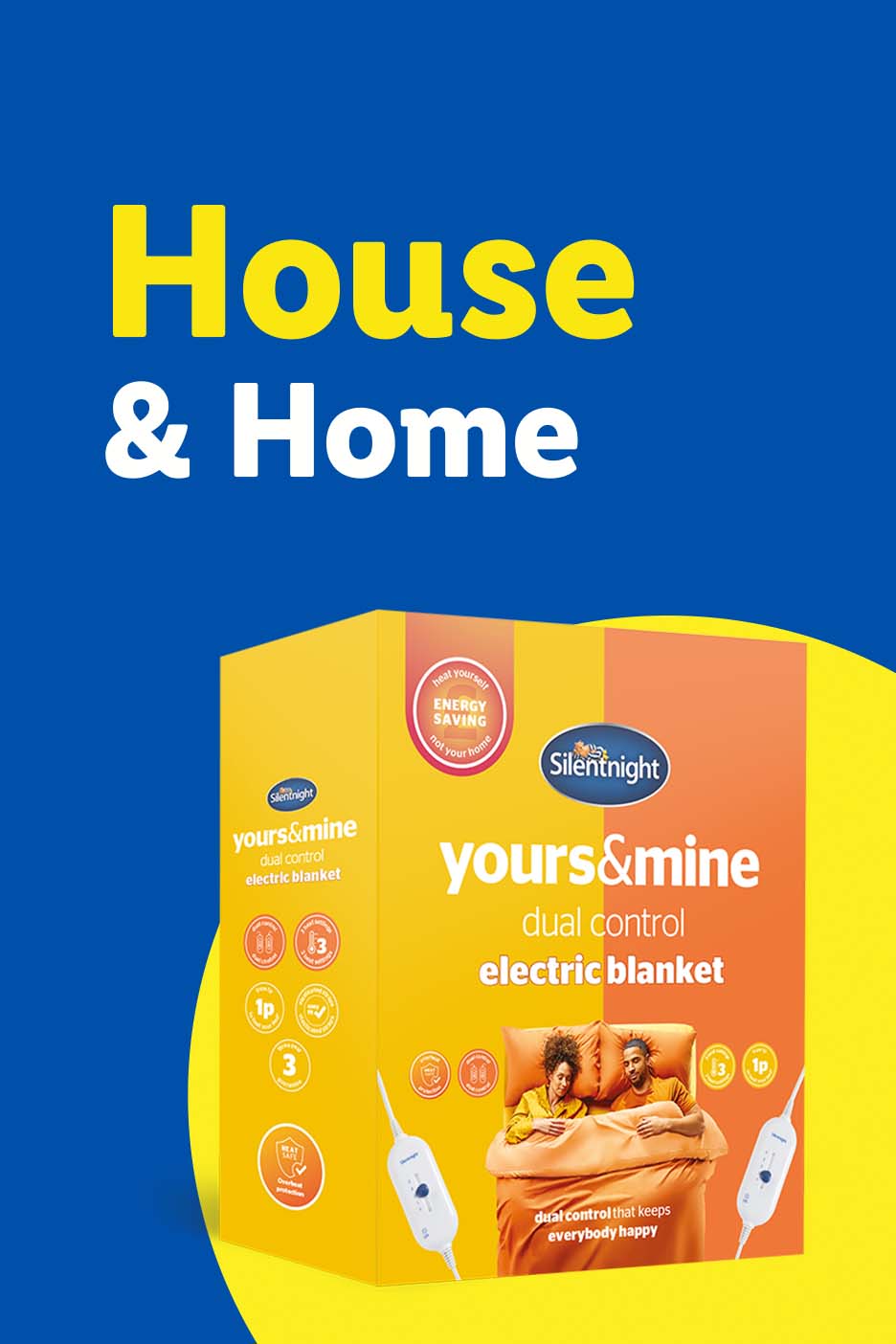 Silentnight Yours & Mine dual control electric blanket for House & Home.